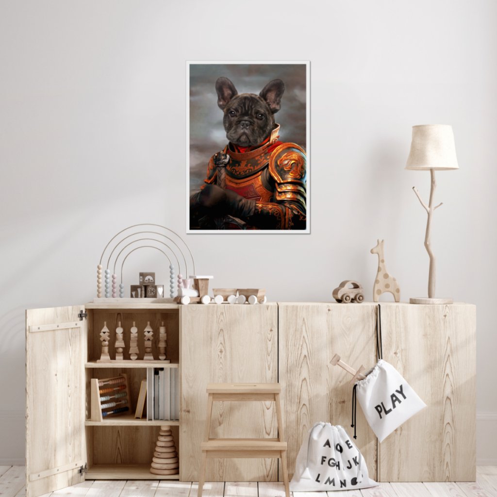 The Knight: Custom Pet Portrait - Paw & Glory - Dog Portraits - Pet Portraits