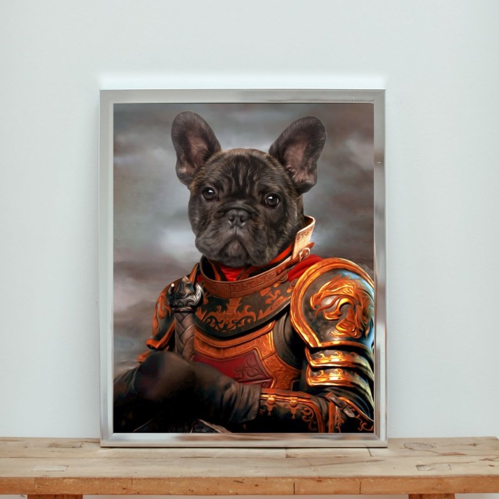 The Knight: Custom Pet Portrait - Paw & Glory - Dog Portraits - Pet Portraits