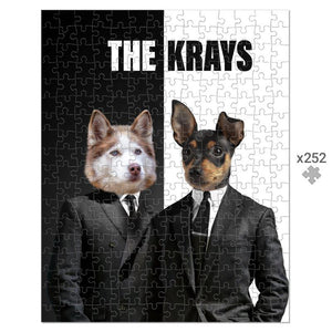 The Krays: Custom Pet Puzzle - Paw & Glory - Dog Portraits - Pet Portraits