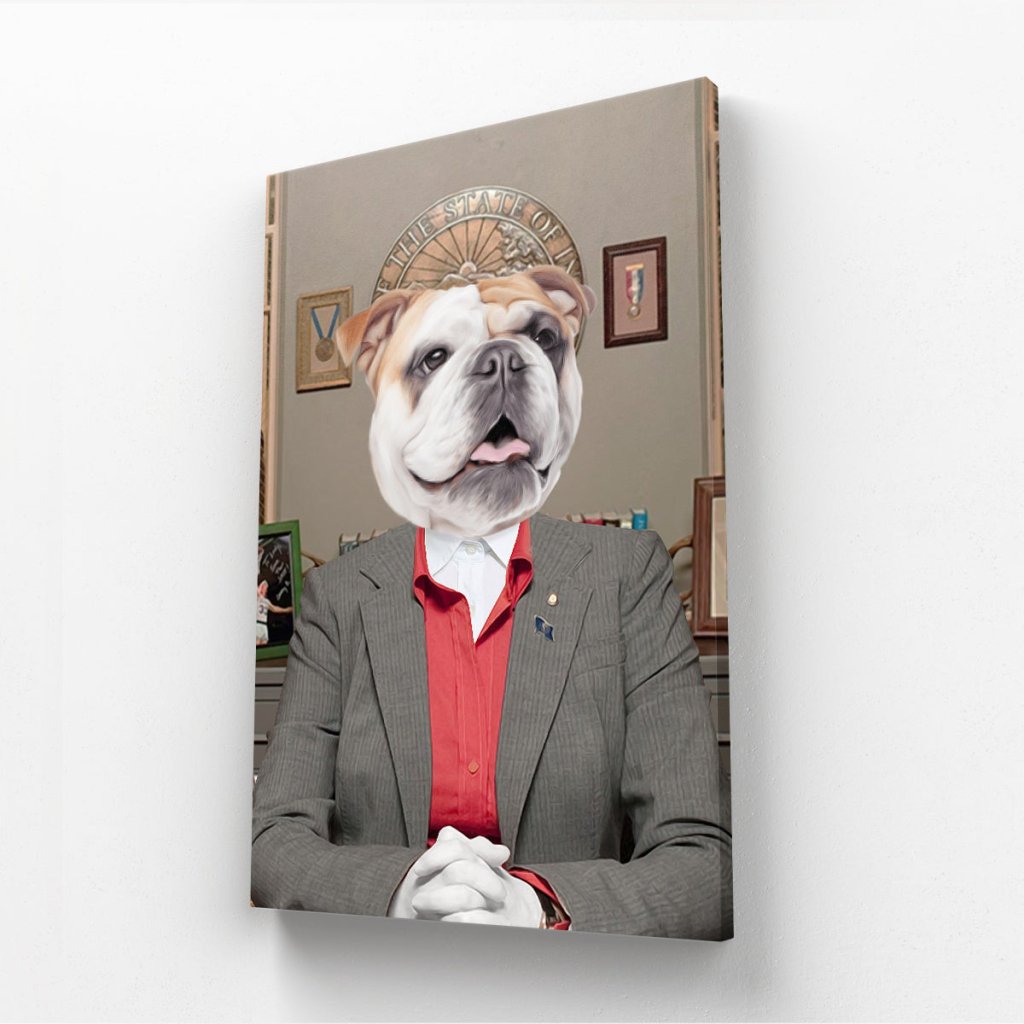 The Leslie (Parks & Recreation Inspired): Custom Pet Canvas - Paw & Glory - Dog Portraits - Pet Portraits