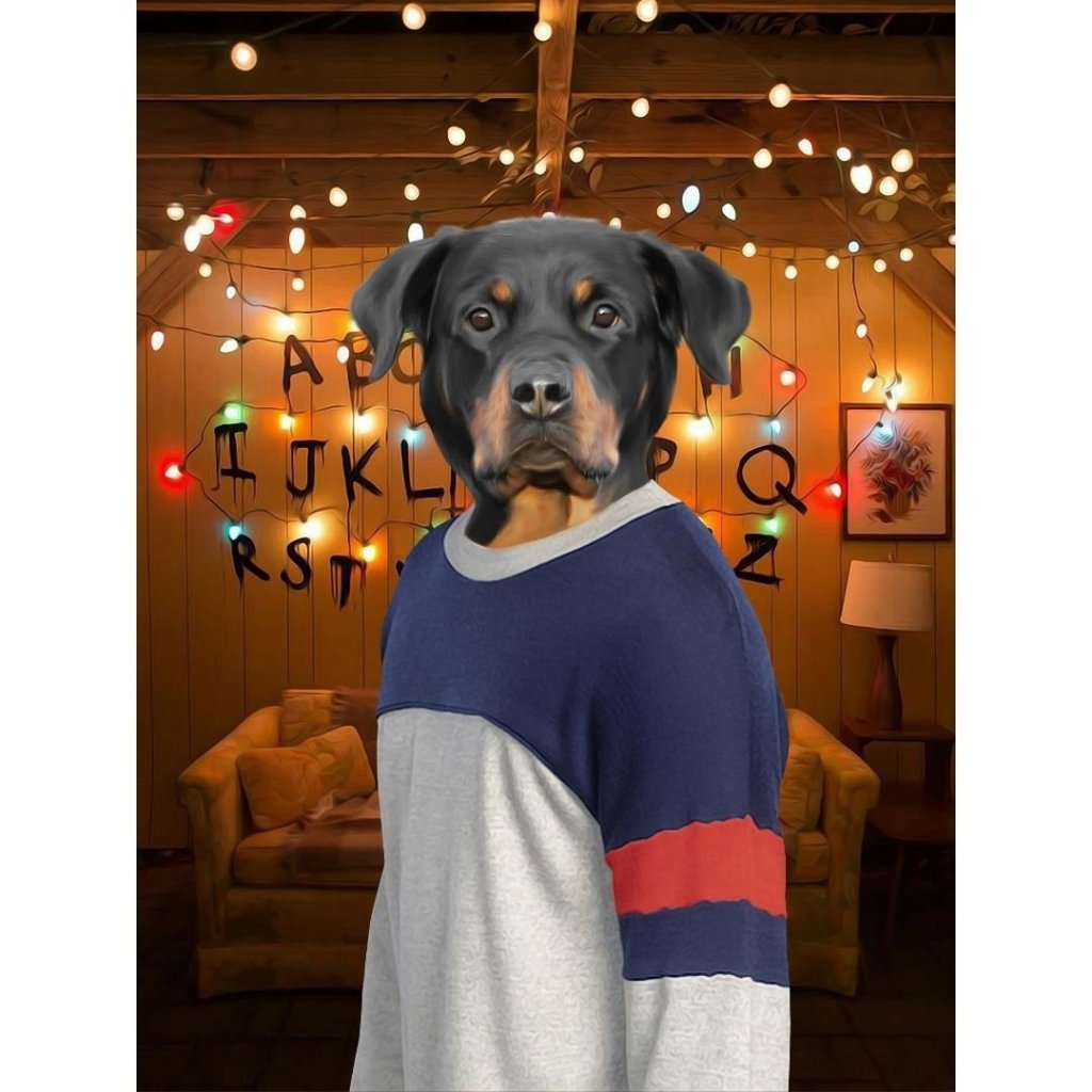 The Lucas (Stranger Things Inspired): Custom Digital Download Pet Portrait - Paw & Glory - Dog Portraits - Pet Portraits