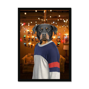 The Lucas (Stranger Things Inspired): Custom Pet Portrait - Paw & Glory - Dog Portraits - Pet Portraits