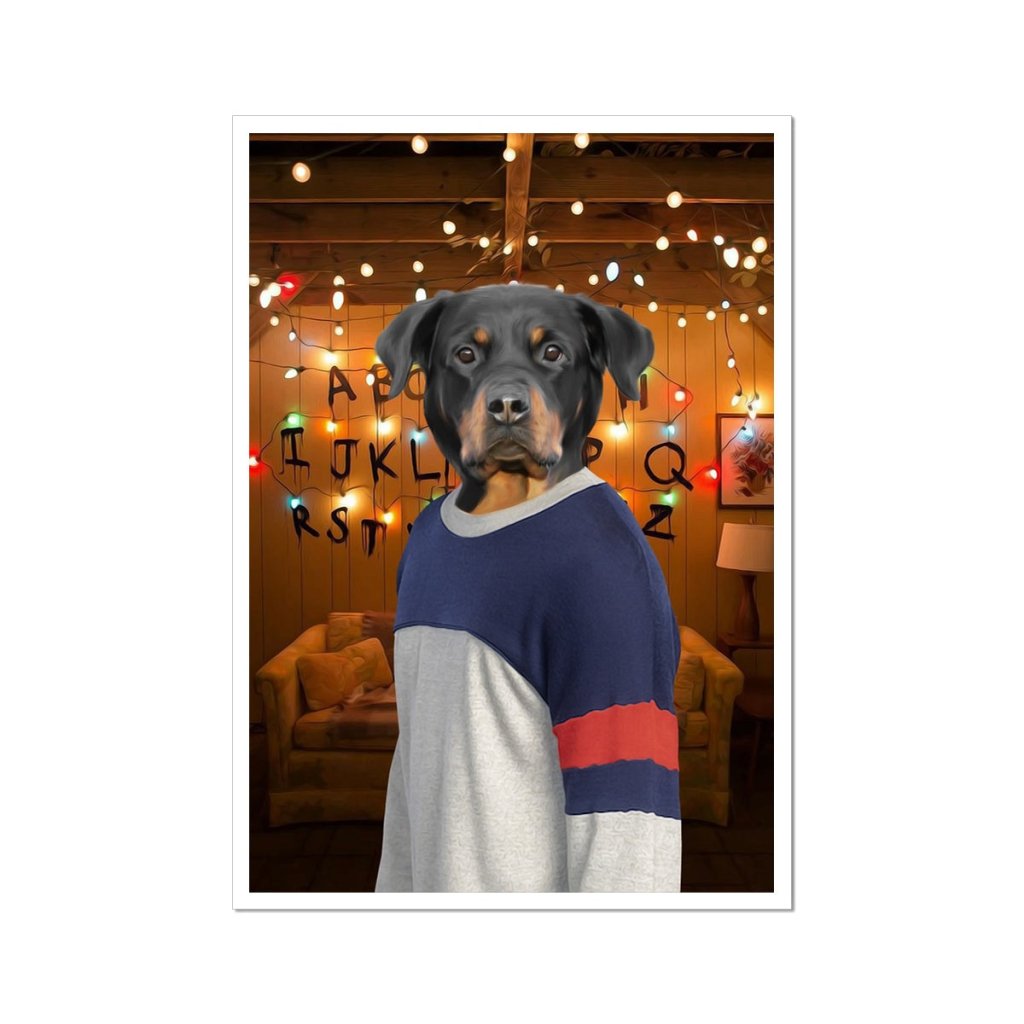 The Lucas (Stranger Things Inspired): Custom Pet Poster - Paw & Glory - Dog Portraits - Pet Portraits