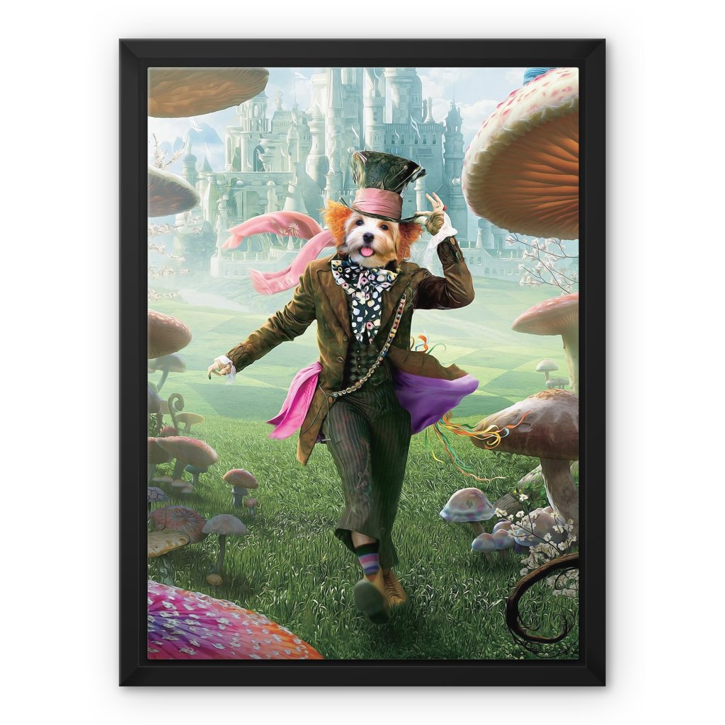 The Mad Hatter: Custom Pet Canvas - Paw & Glory - Dog Portraits - Pet Portraits