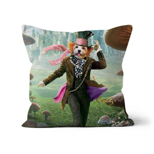 The Mad Hatter: Custom Pet Pillow - Paw & Glory - Dog Portraits - Pet Portraits