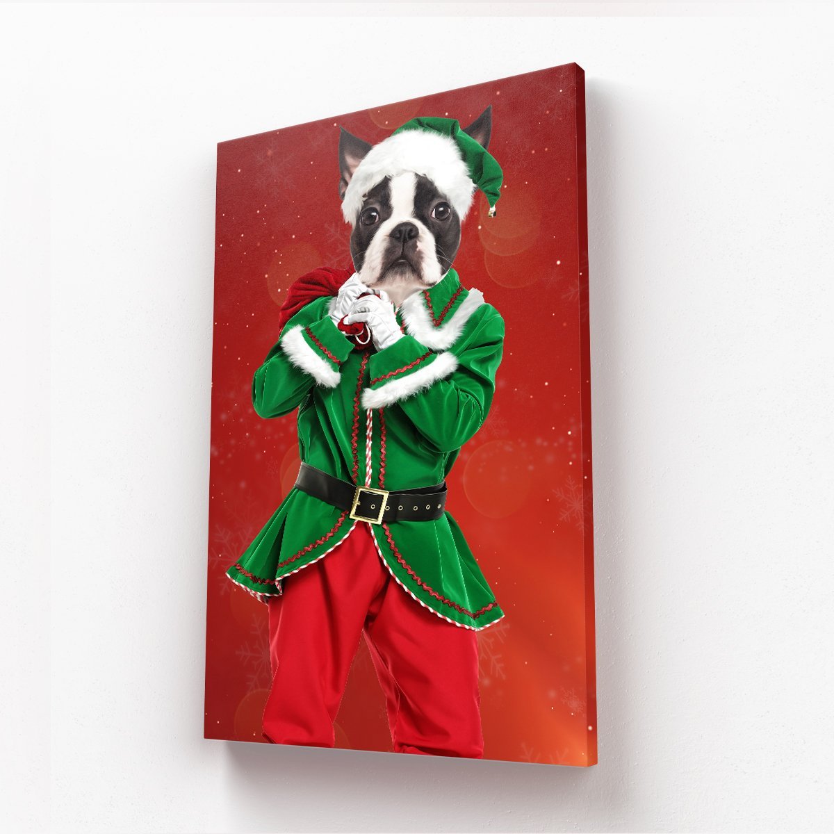 The Male Elf: Custom Pet Canvas - Paw & Glory - Dog Portraits - Pet Portraits