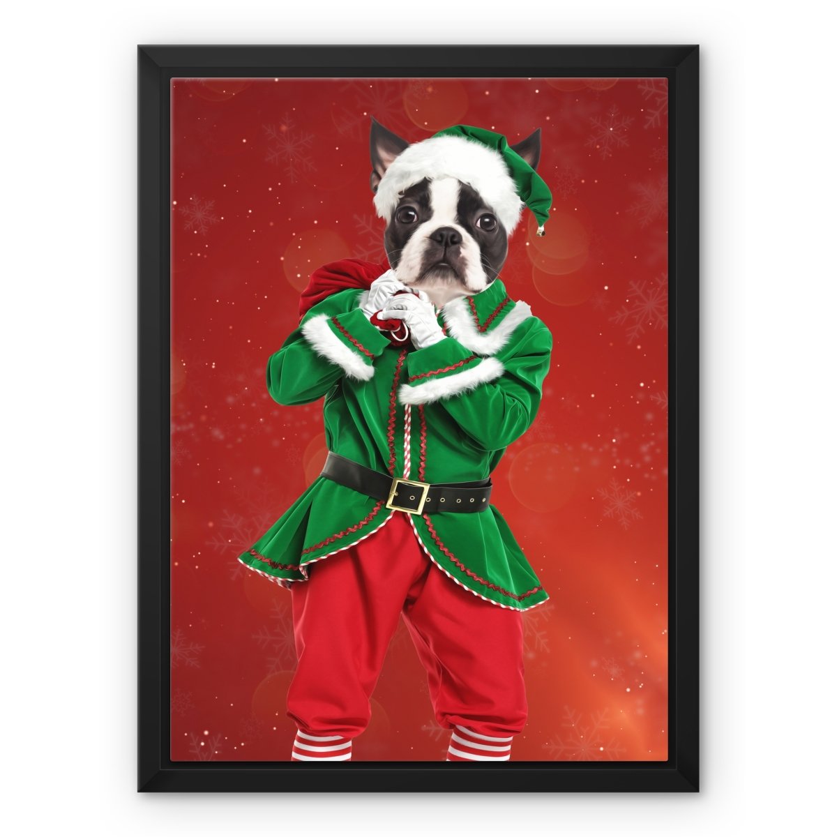 The Male Elf: Custom Pet Canvas - Paw & Glory - Dog Portraits - Pet Portraits