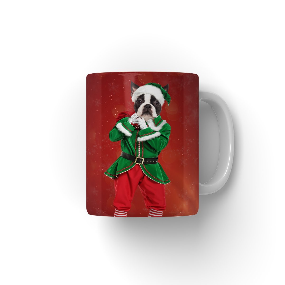 The Male Elf: Custom Pet Coffee Mug - Paw & Glory - Dog Portraits - Pet Portraits