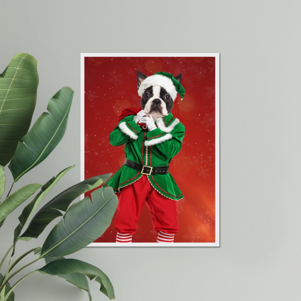 The Male Elf: Custom Pet Portrait - Paw & Glory - Dog Portraits - Pet Portraits