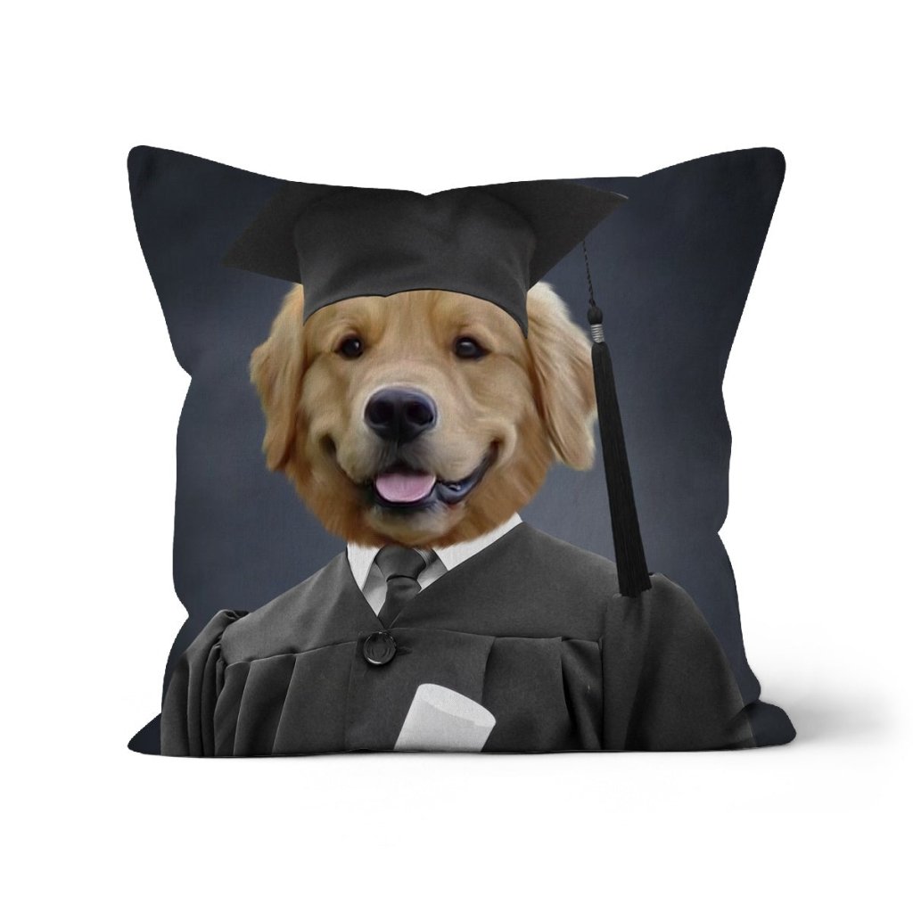 The Male Graduate: Custom Pet Pillow - Paw & Glory - Dog Portraits - Pet Portraits