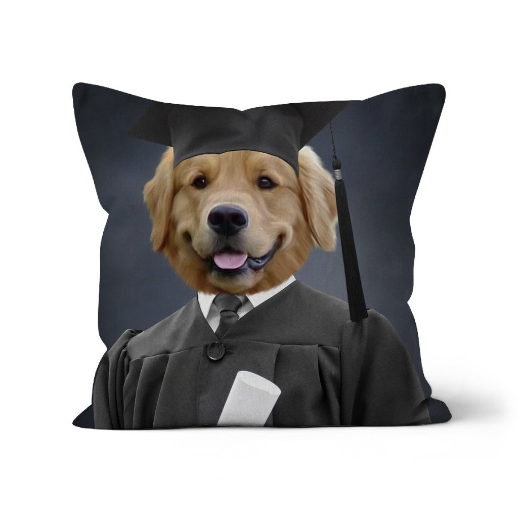 The Male Graduate: Custom Pet Pillow - Paw & Glory - Dog Portraits - Pet Portraits