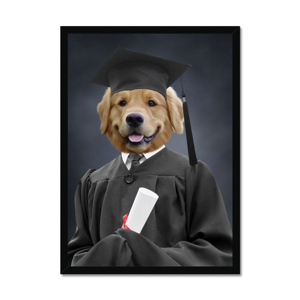 The Male Graduate: Custom Pet Portrait - Paw & Glory - Dog Portraits - Pet Portraits