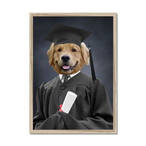 The Male Graduate: Custom Pet Portrait - Paw & Glory - Dog Portraits - Pet Portraits