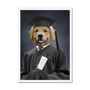 The Male Graduate: Custom Pet Portrait - Paw & Glory - Dog Portraits - Pet Portraits