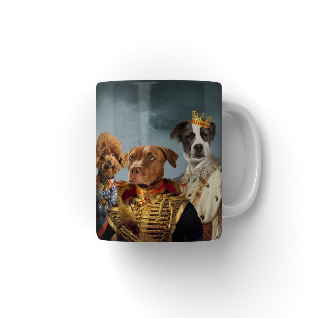 The Male Royals: Custom Pet Coffee Mug - Paw & Glory - Dog Portraits - Pet Portraits