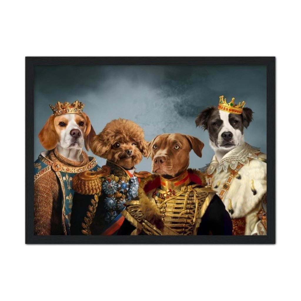 The Male Royals: Custom Pet Portrait - Paw & Glory - Dog Portraits - Pet Portraits