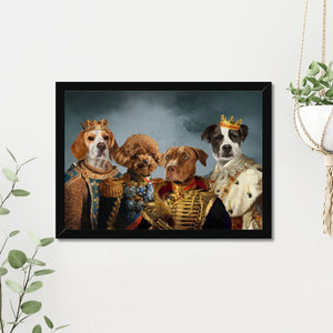 The Male Royals: Custom Pet Portrait - Paw & Glory - Dog Portraits - Pet Portraits