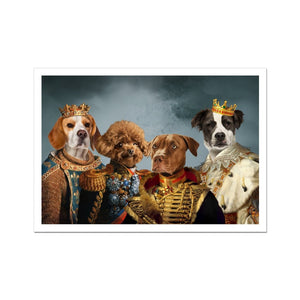 The Male Royals: Custom Pet Portrait - Paw & Glory - Dog Portraits - Pet Portraits