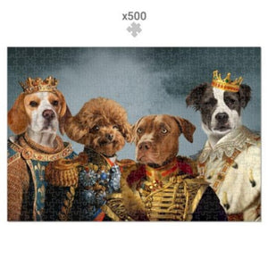 The Male Royals: Custom Pet Puzzle - Paw & Glory - Dog Portraits - Pet Portraits