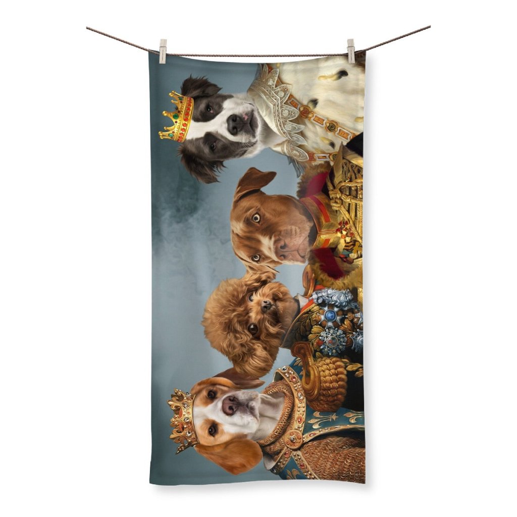 The Male Royals: Custom Pet Towel - Paw & Glory - Dog Portraits - Pet Portraits