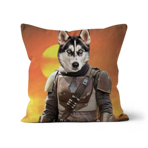 The Mando (Star Wars Inspired): Custom Pet Pillow - Paw & Glory - Dog Portraits - Pet Portraits