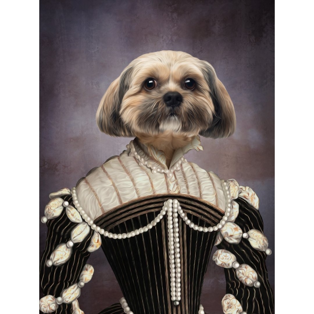 The Marquise: Custom Digital Download Pet Portrait - Paw & Glory - Dog Portraits - Pet Portraits