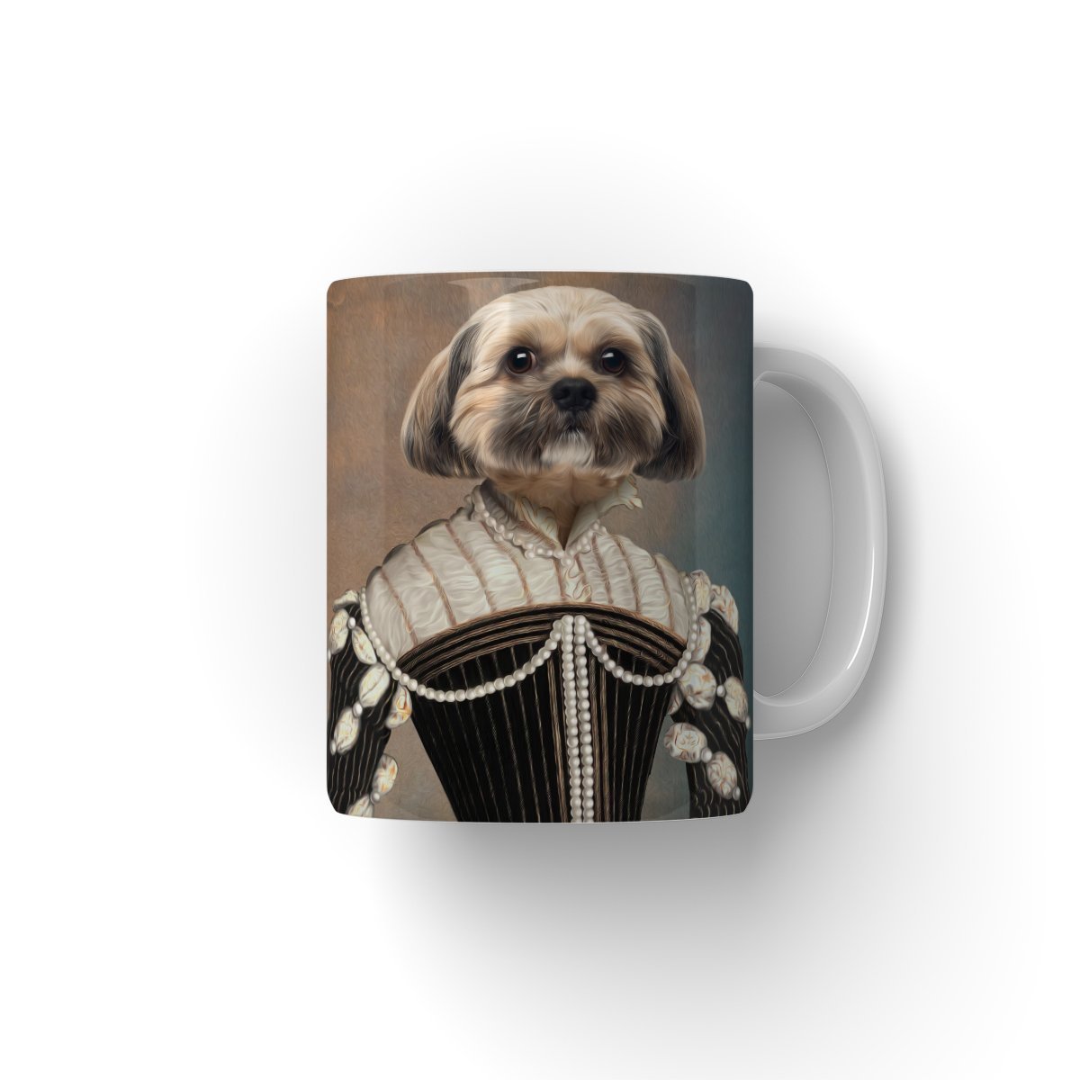 The Marquise: Custom Pet Coffee Mug - Paw & Glory - Dog Portraits - Pet Portraits