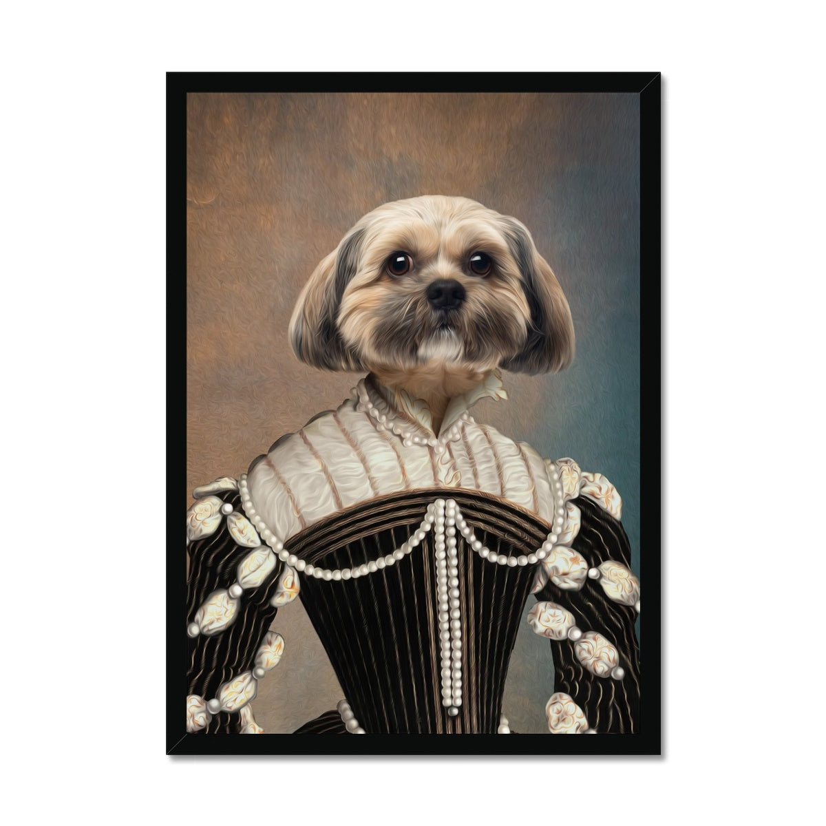 The Marquise: Custom Pet Portrait - Paw & Glory - Dog Portraits - Pet Portraits