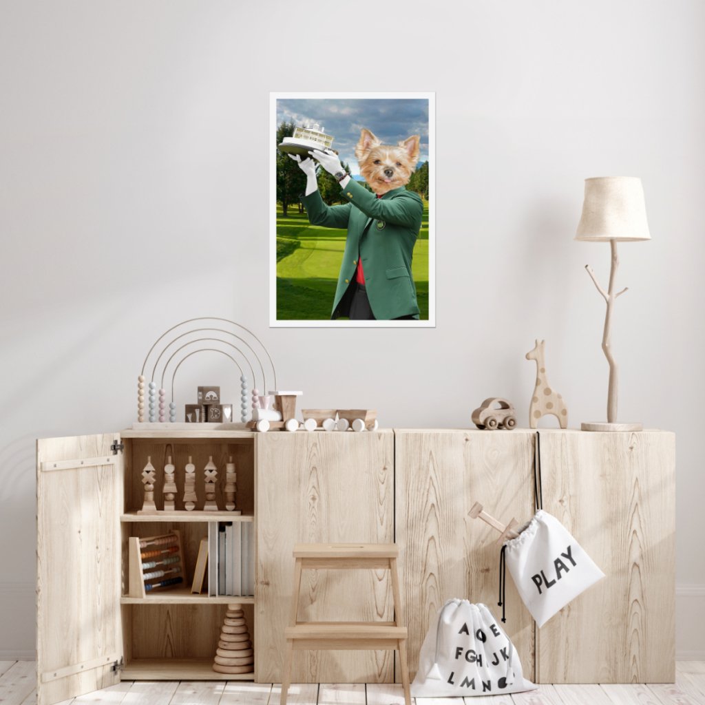 The Master: Custom Pet Poster - Paw & Glory - Dog Portraits - Pet Portraits