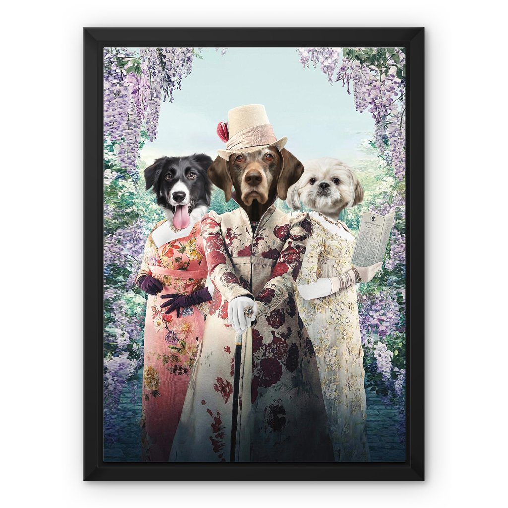 The Matchmakers (Bridgerton Inspired): Custom Pet Canvas - Paw & Glory - Dog Portraits - Pet Portraits