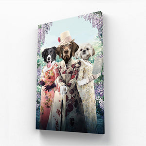 The Matchmakers (Bridgerton Inspired): Custom Pet Canvas - Paw & Glory - Dog Portraits - Pet Portraits