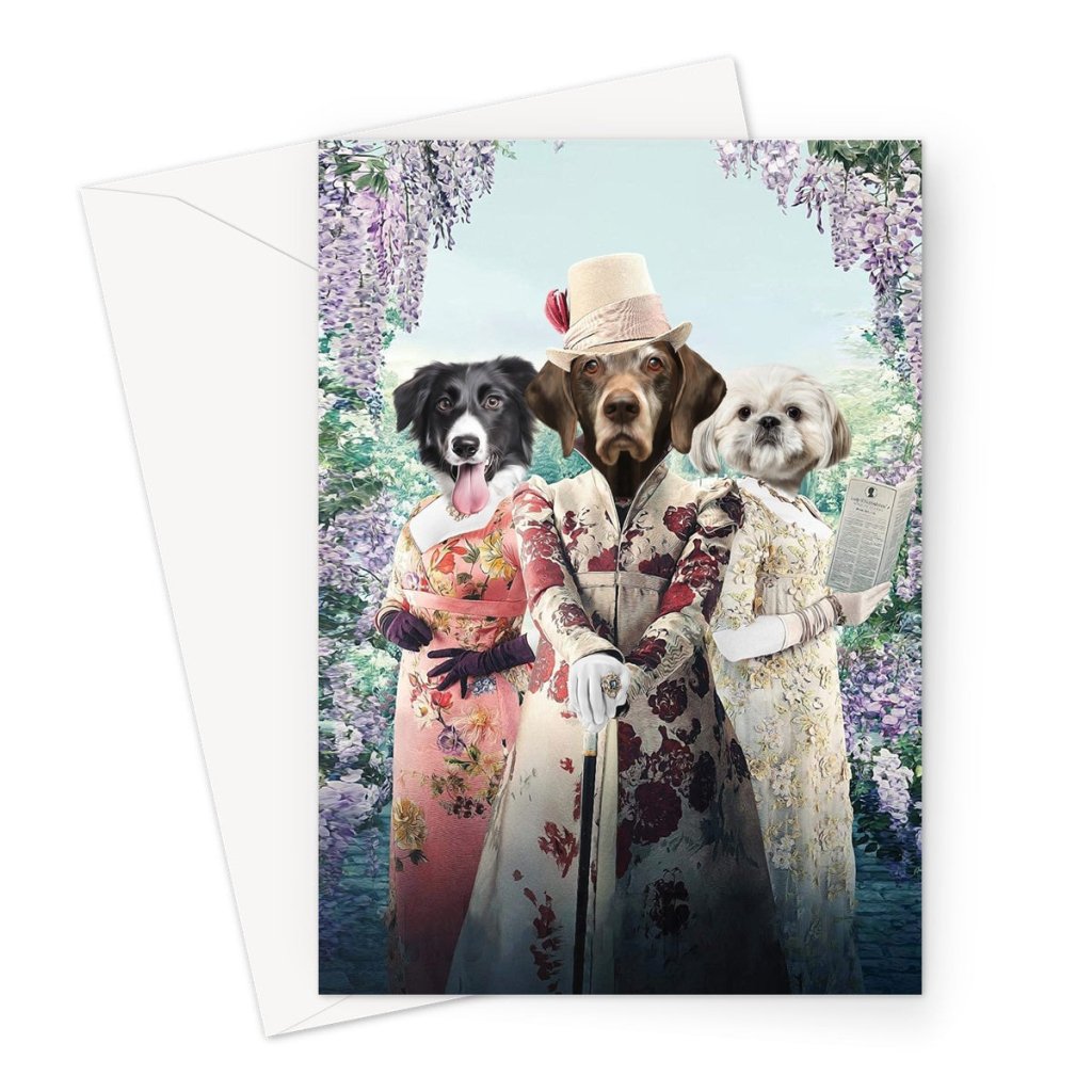 The Matchmakers (Bridgerton Inspired): Custom Pet Greeting Card - Paw & Glory - Dog Portraits - Pet Portraits