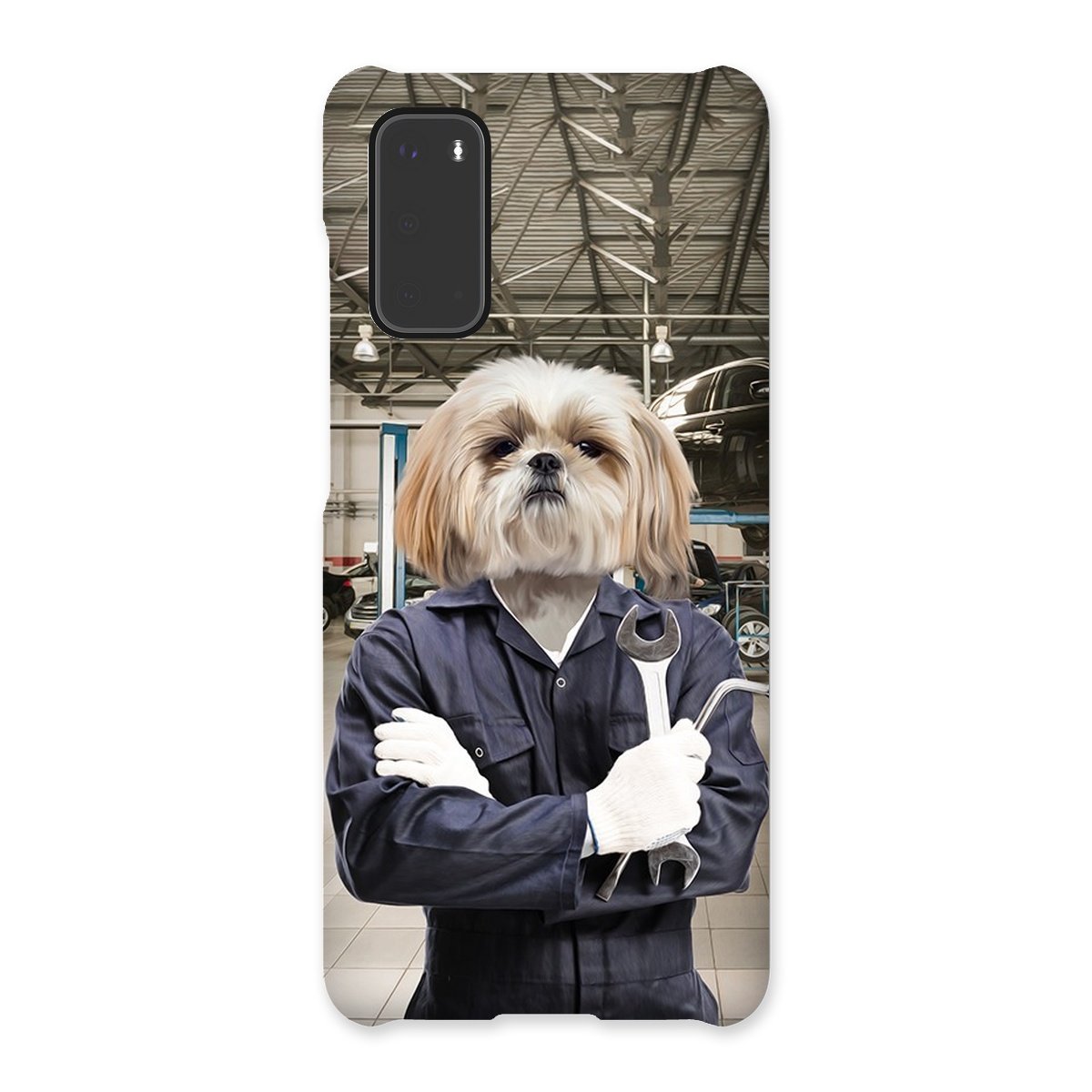 The Mechanic: Custom Pet Phone Case - Paw & Glory - Dog Portraits - Pet Portraits