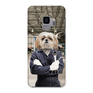 The Mechanic: Custom Pet Phone Case - Paw & Glory - Dog Portraits - Pet Portraits