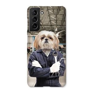 The Mechanic: Custom Pet Phone Case - Paw & Glory - Dog Portraits - Pet Portraits