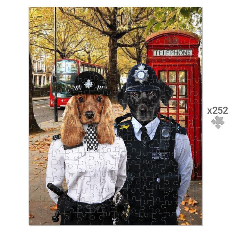 The Met Police Officers: Custom Pet Puzzle - Paw & Glory - Dog Portraits - Pet Portraits