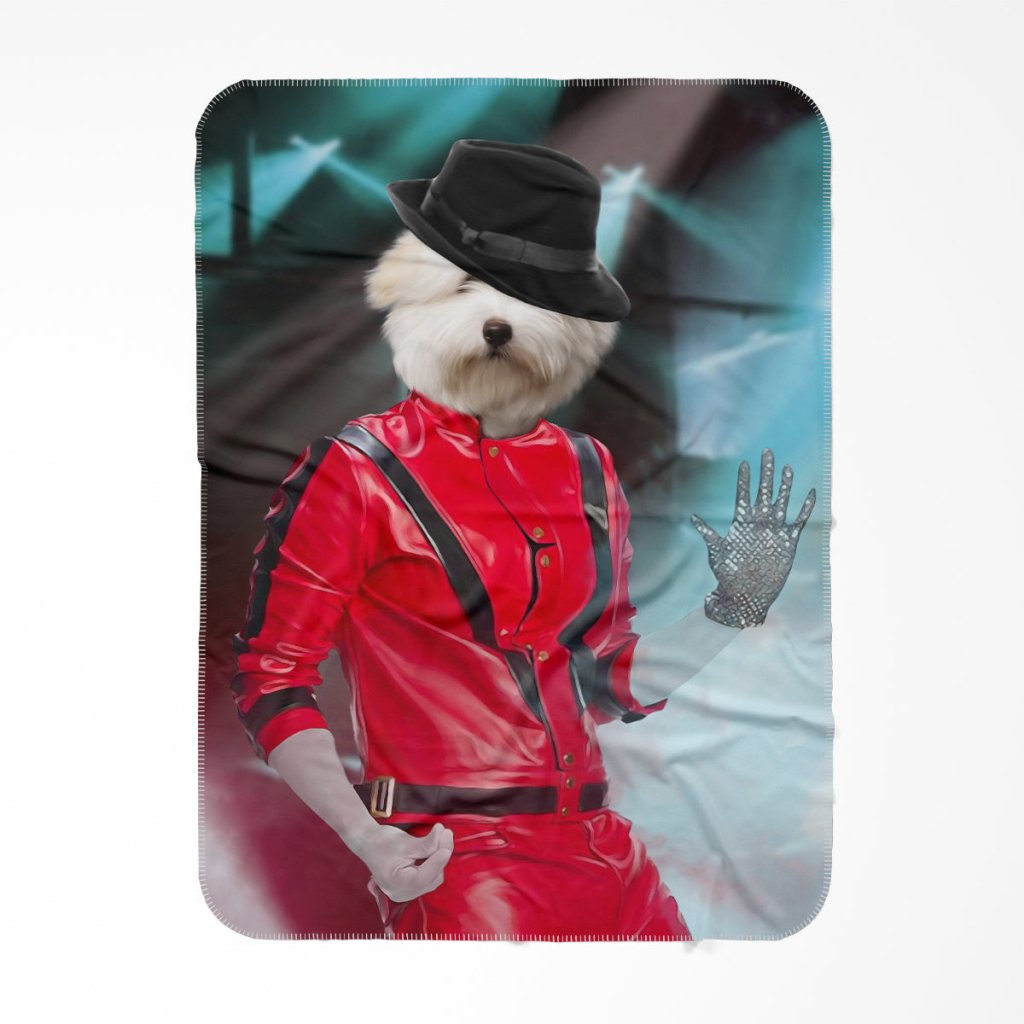 The Michael Jackson: Custom Pet Blanket - Paw & Glory - Dog Portraits - Pet Portraits