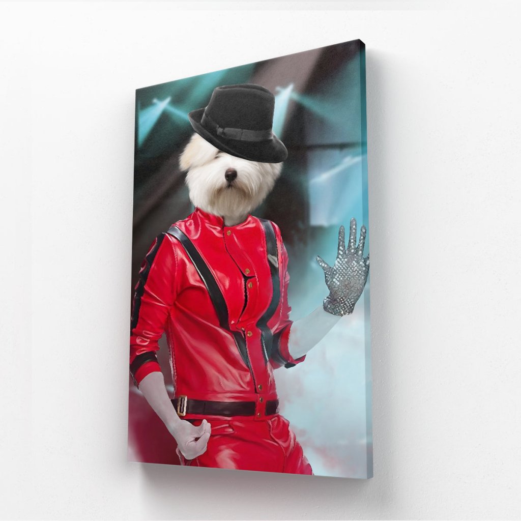 The Michael Jackson: Custom Pet Canvas - Paw & Glory - Dog Portraits - Pet Portraits