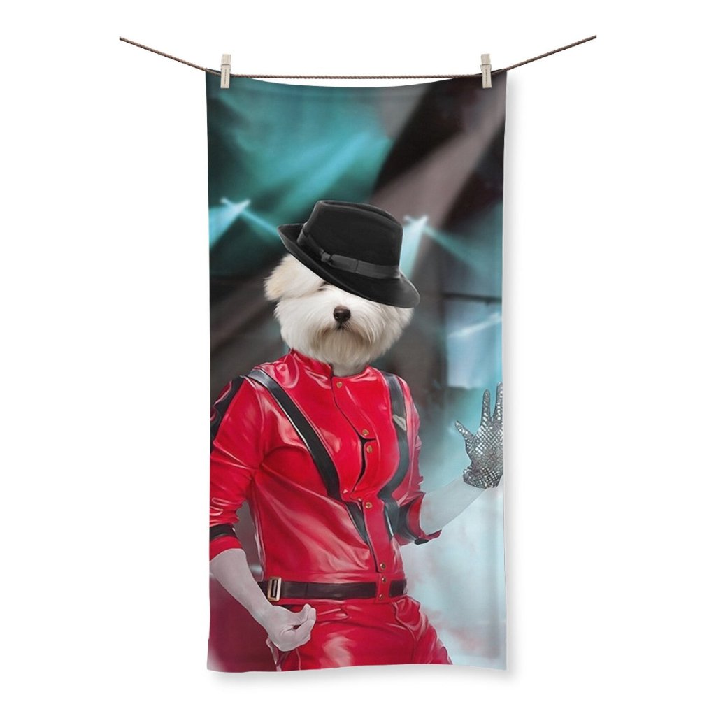 The Michael Jackson: Custom Pet Towel - Paw & Glory - Dog Portraits - Pet Portraits