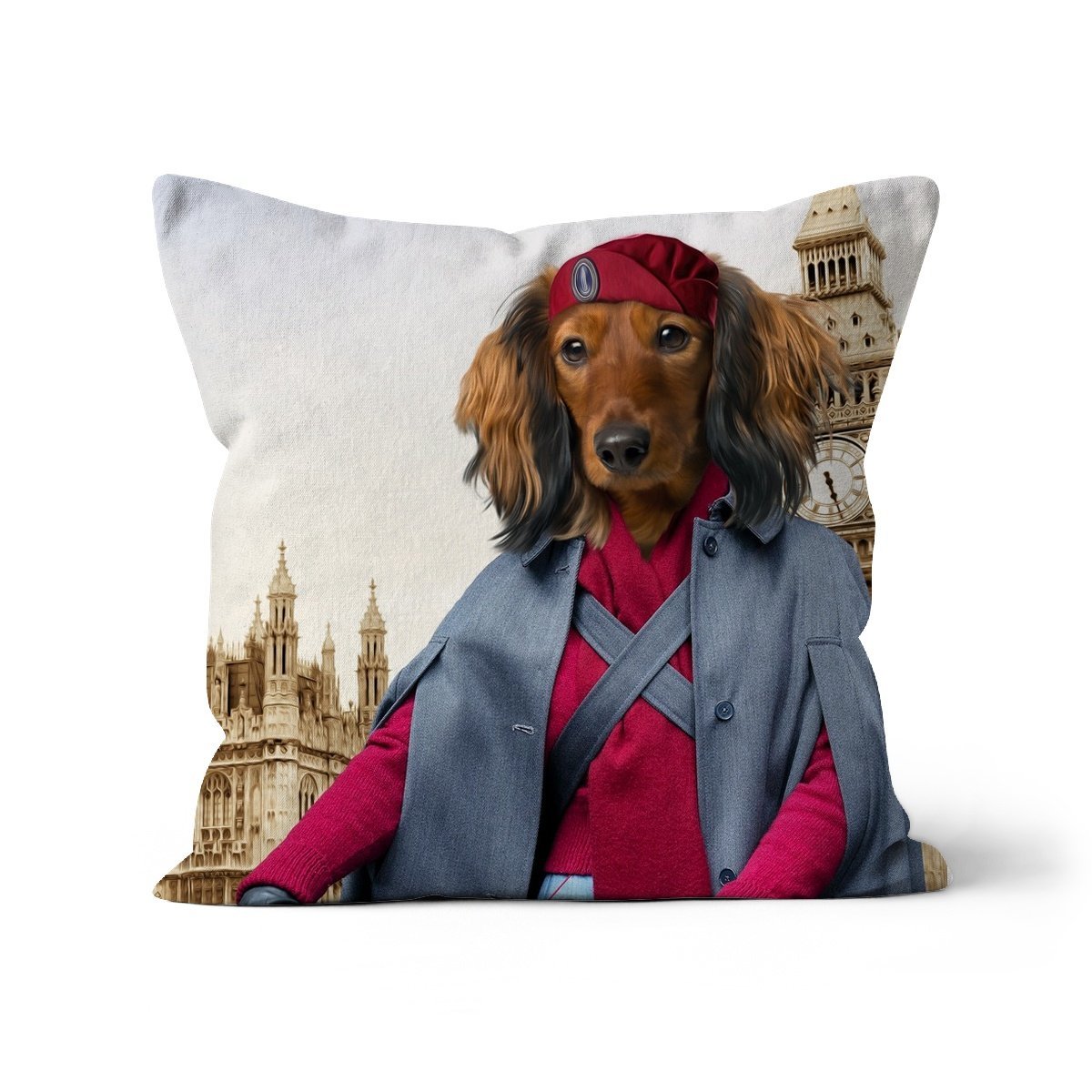 The Midwife (Call The Midwife Inspired): Custom Pet Pillow - Paw & Glory - Dog Portraits - Pet Portraits