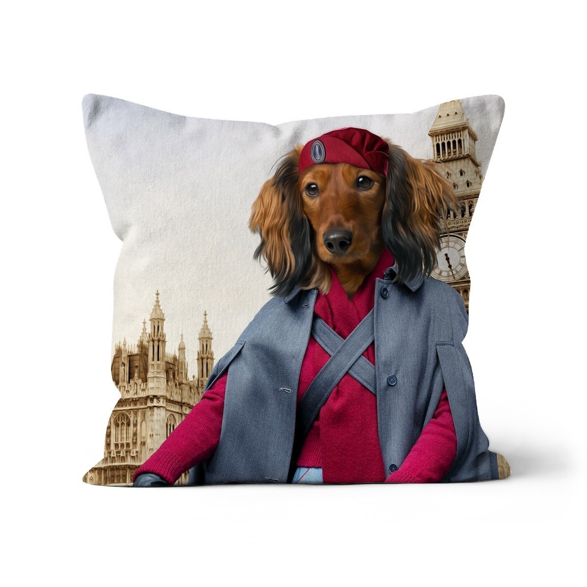 The Midwife (Call The Midwife Inspired): Custom Pet Pillow - Paw & Glory - Dog Portraits - Pet Portraits