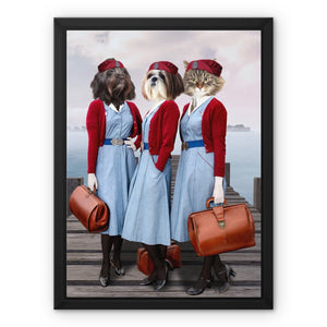 The Midwives (Call The Midwife Inspired): Custom Pet Canvas - Paw & Glory - Dog Portraits - Pet Portraits