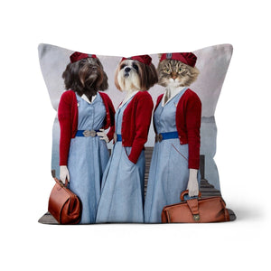 The Midwives (Call The Midwife Inspired): Custom Pet Pillow - Paw & Glory - Dog Portraits - Pet Portraits