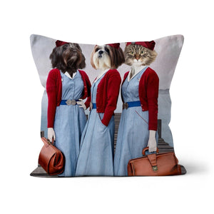 The Midwives (Call The Midwife Inspired): Custom Pet Pillow - Paw & Glory - Dog Portraits - Pet Portraits