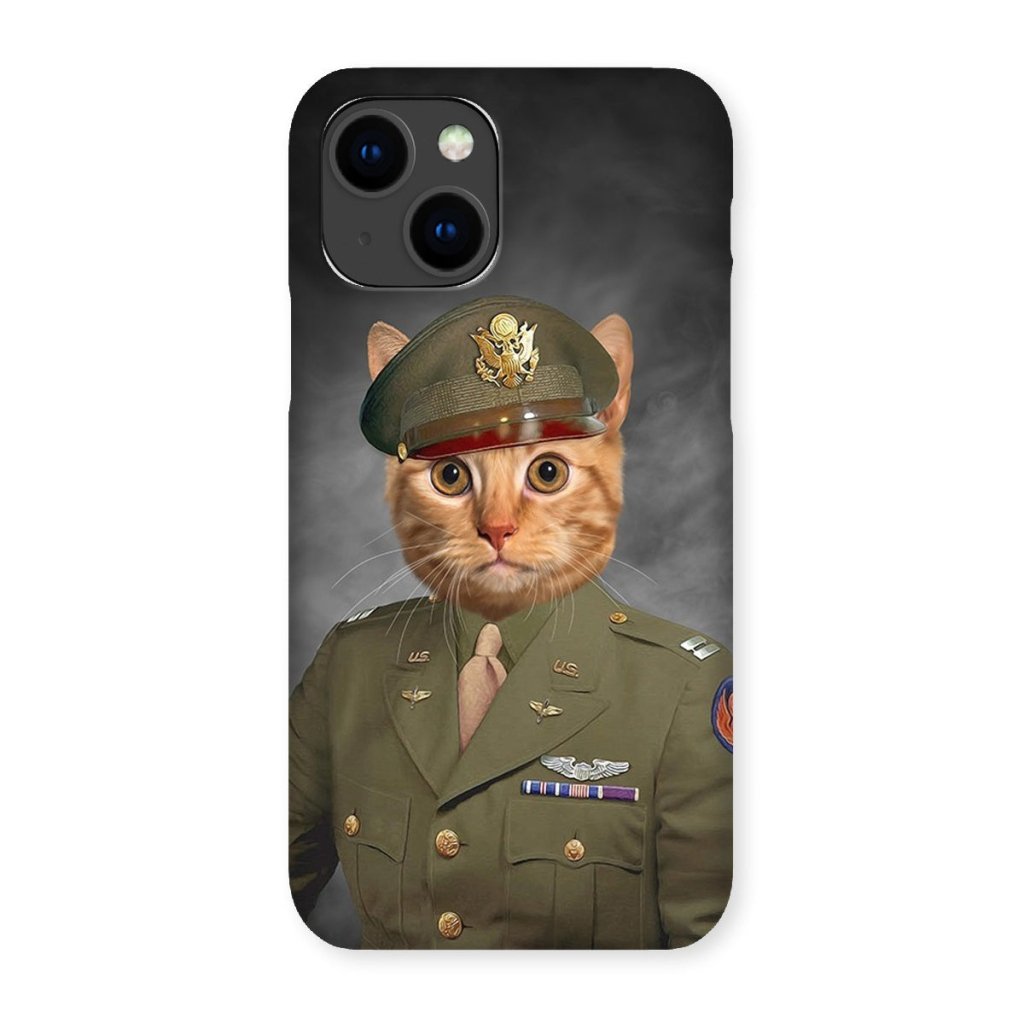 The Military Officer: Custom Pet Phone Case - Paw & Glory - Dog Portraits - Pet Portraits