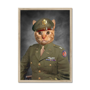 The Military Officer: Custom Pet Portrait - Paw & Glory - Dog Portraits - Pet Portraits