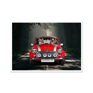 The Mini Touring: Custom Pet Poster - Paw & Glory - Dog Portraits - Pet Portraits