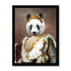 The Monarch: Animal Art Framed Portrait - Paw & Glory - Dog Portraits - Pet Portraits