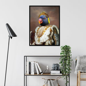 The Monarch: Animal Art Framed Portrait - Paw & Glory - Dog Portraits - Pet Portraits