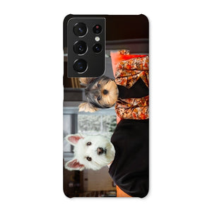 The Monica & Ross (Friends Inspired): Custom Pet Phone Case - Paw & Glory - Dog Portraits - Pet Portraits